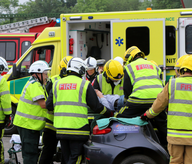 Fire staff emergency situation
